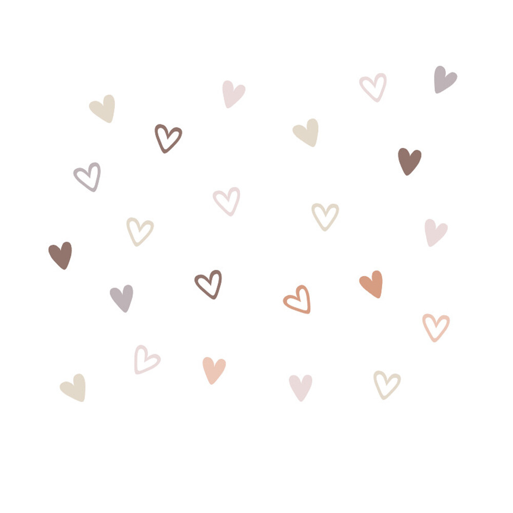 36pcs Hearts Creative Wall Door Sticker Decal For Children Baby Girls Boys Room