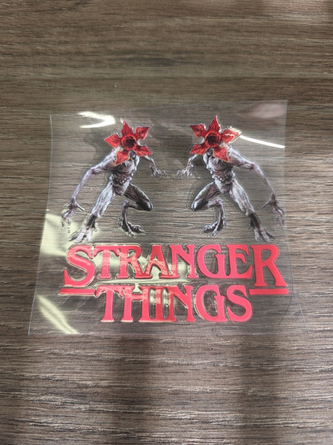 Demogorgan Stranger Things Title UV DTF Decal Sticker Waterproof USA