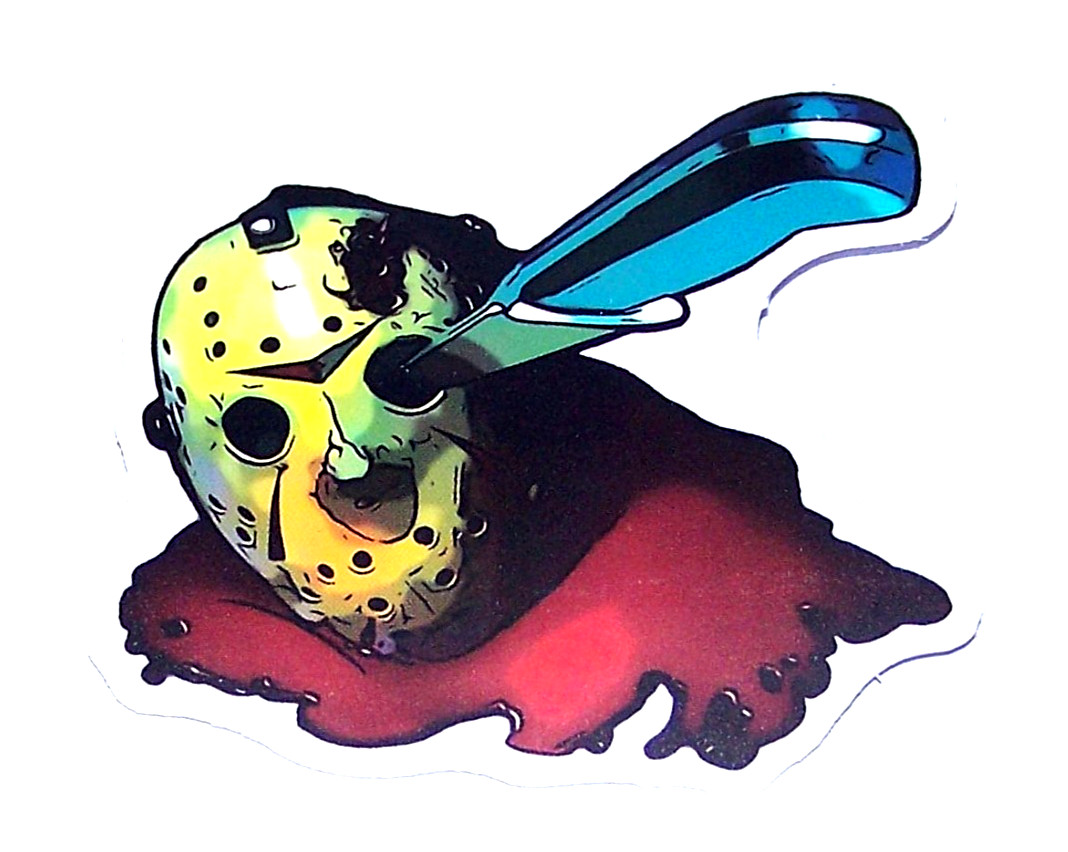 Friday the 13th Cut Sticker Decal Movie Horror Film – JASON VORHEES