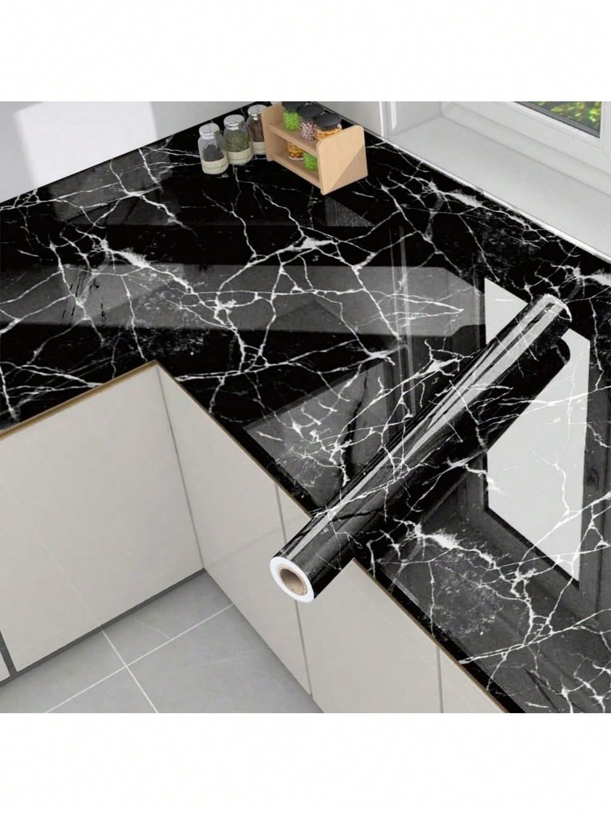 Multicolor Marble Contact Paper 40x1000cm Peel And Stick For Kitchen