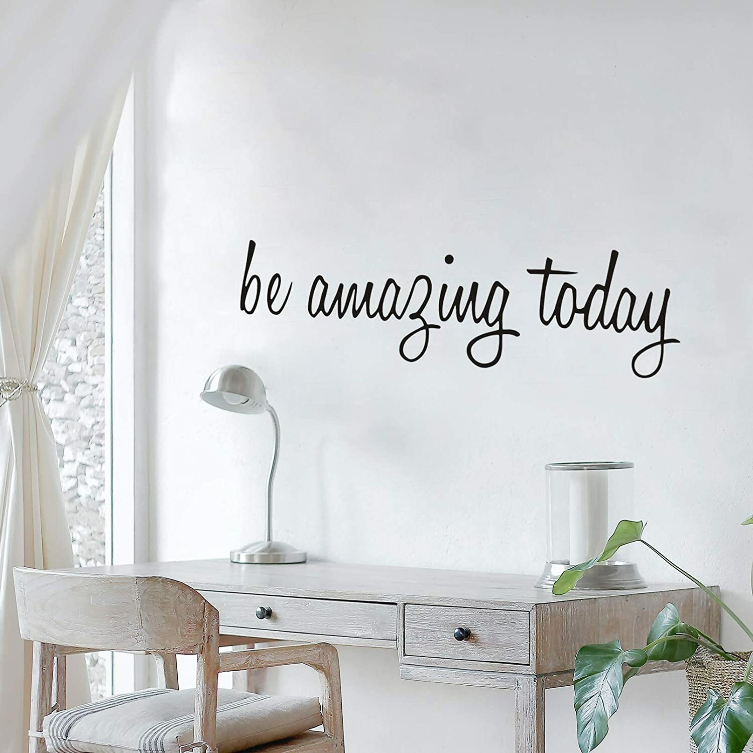 BE AMAZING TODAY Inspirational Wall Decal Vinyl Home Decor Words Lettering