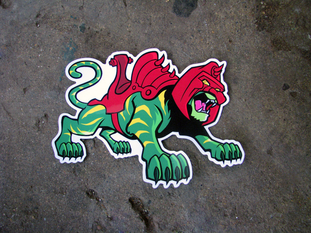 Battle Cat Vinyl Sticker MOTU Masters of the Universe He-Man Decal Classic 80s