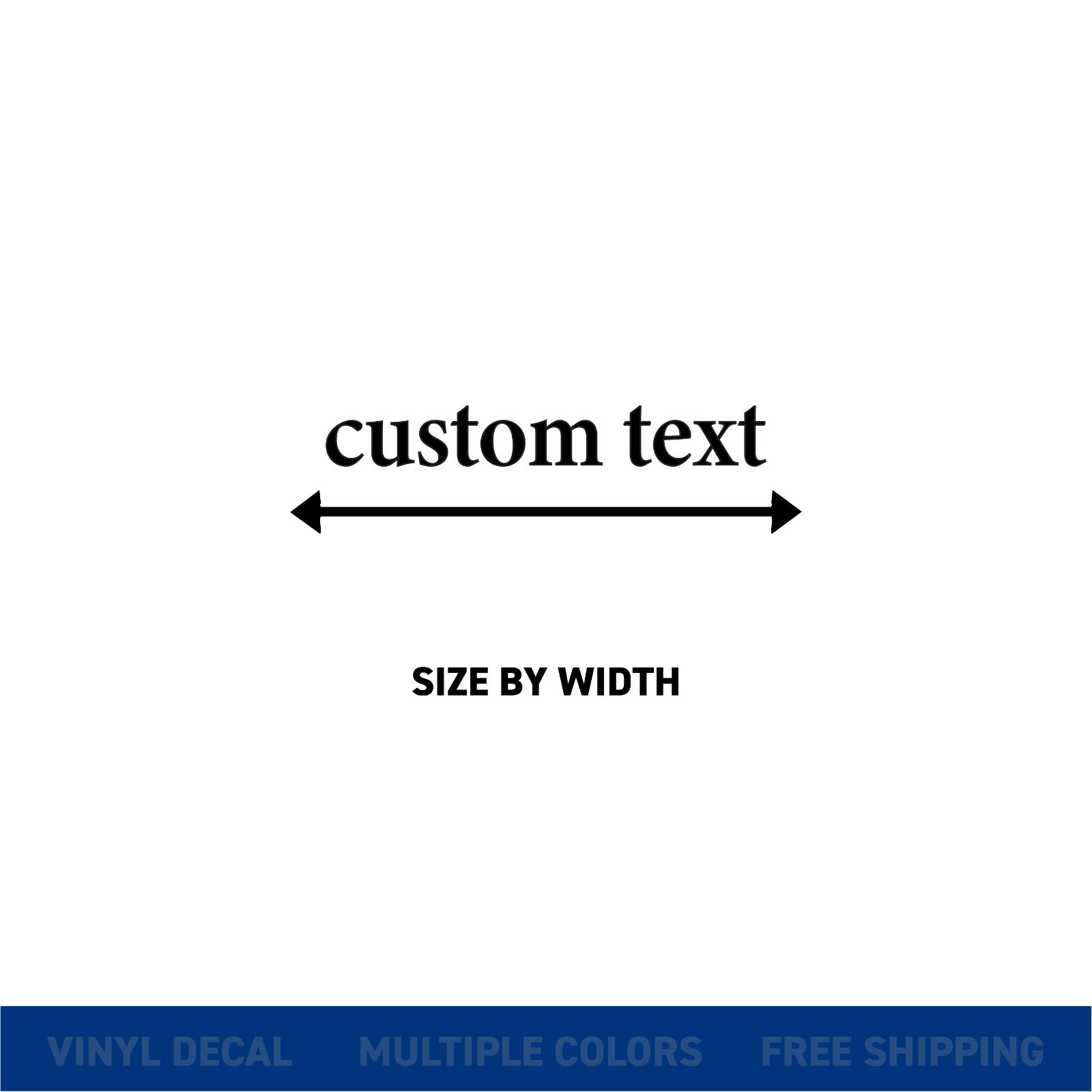 Custom Vinyl Lettering Decal – Personalized Sticker | Any Text or Name