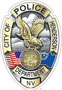Henderson Police Dept. Nevada Reflective Vinyl Decal Car Sticker Sheriff NV
