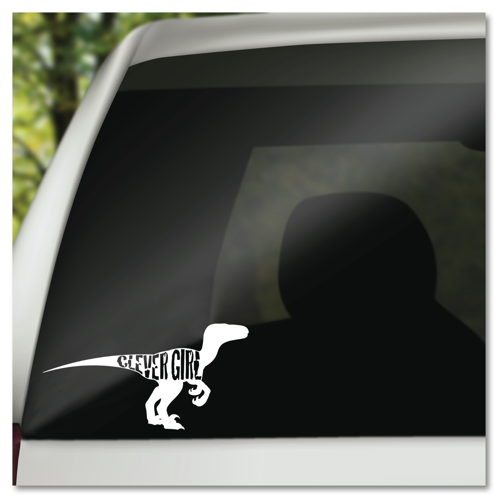 6″ Jurassic Park Clever Girl Velociraptor Raptor Movie Vinyl Decal Sticker