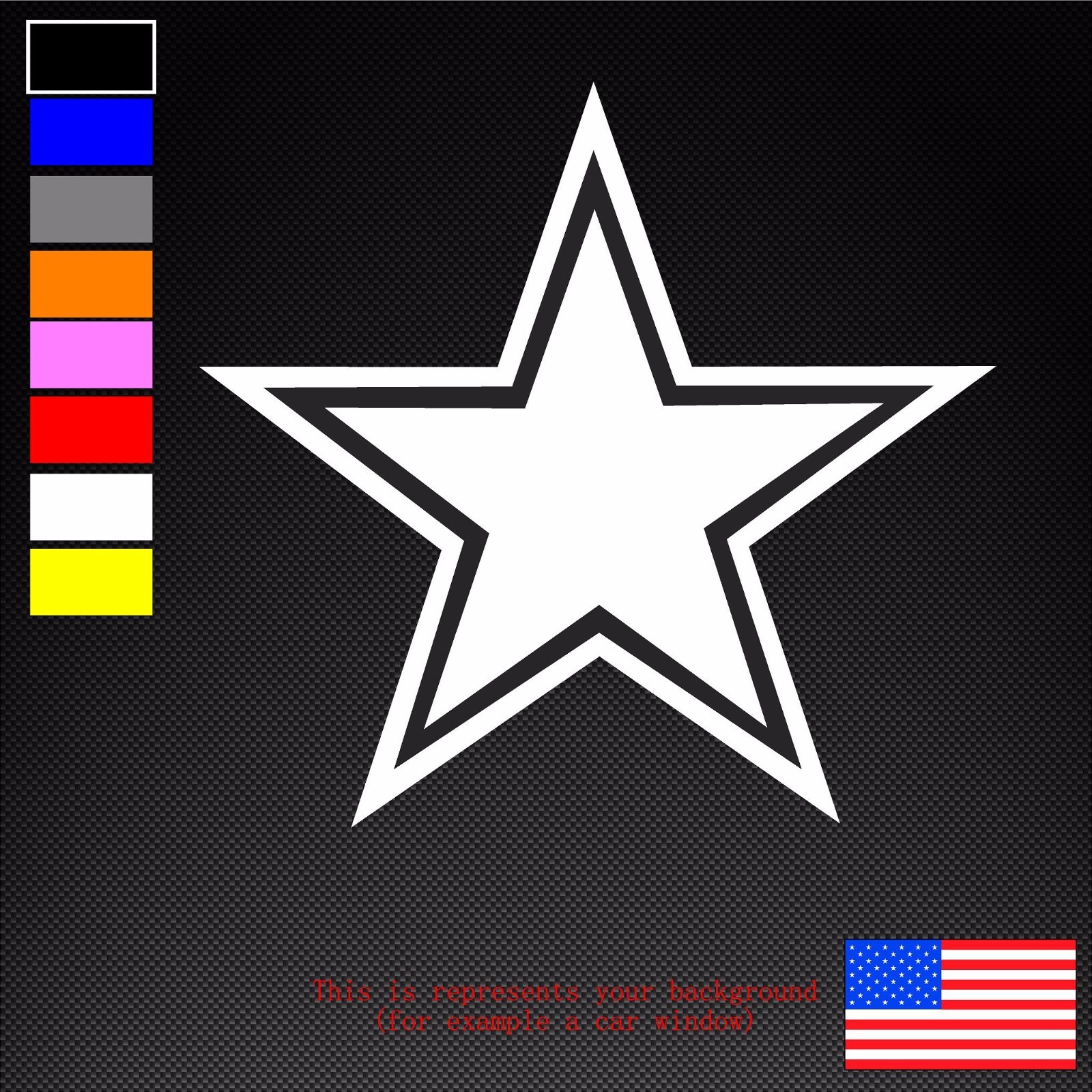 Dallas Cowboys Star Sticker Vinyl Decal Champions NFL Football Car Window Bumper