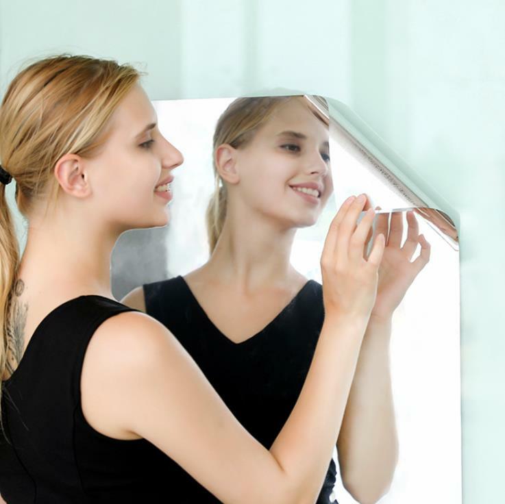 20″ x 40″ Self Adhesive Mirror Wall Sticker Reflective Film Paper Kitchen Decor