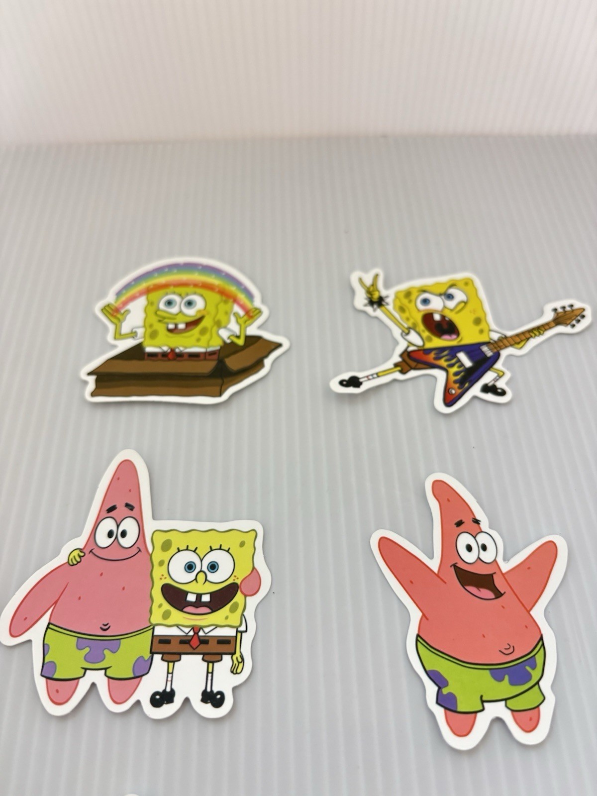 SpongeBob SquarePants 6pc Vinyl Stickers Lot Cartoon Water Bottle Laptop Decals