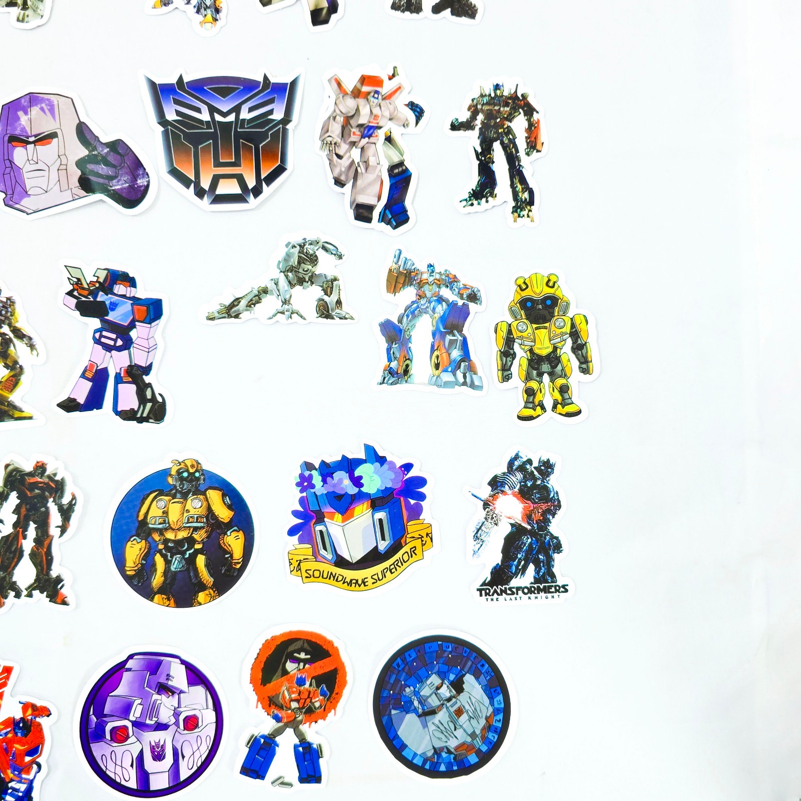 Transformers Sticker Lot 49Pc 2″ Autobots Decepticons Vinyl Decals Laptop Art