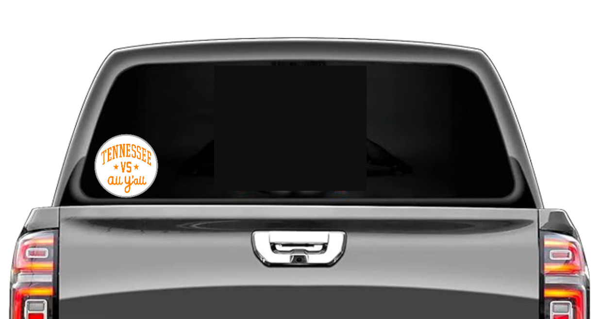 Tennessee – VS All Y’all – Vinyl Decal 4″ Car Truck Window Laptop Cooler Smoker