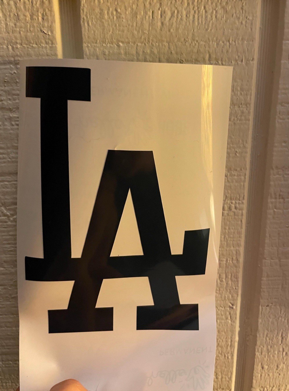 LA Logo Vinyl Decal Sticker BLUE Sports for Car Window Mailbox Self-Adhesive