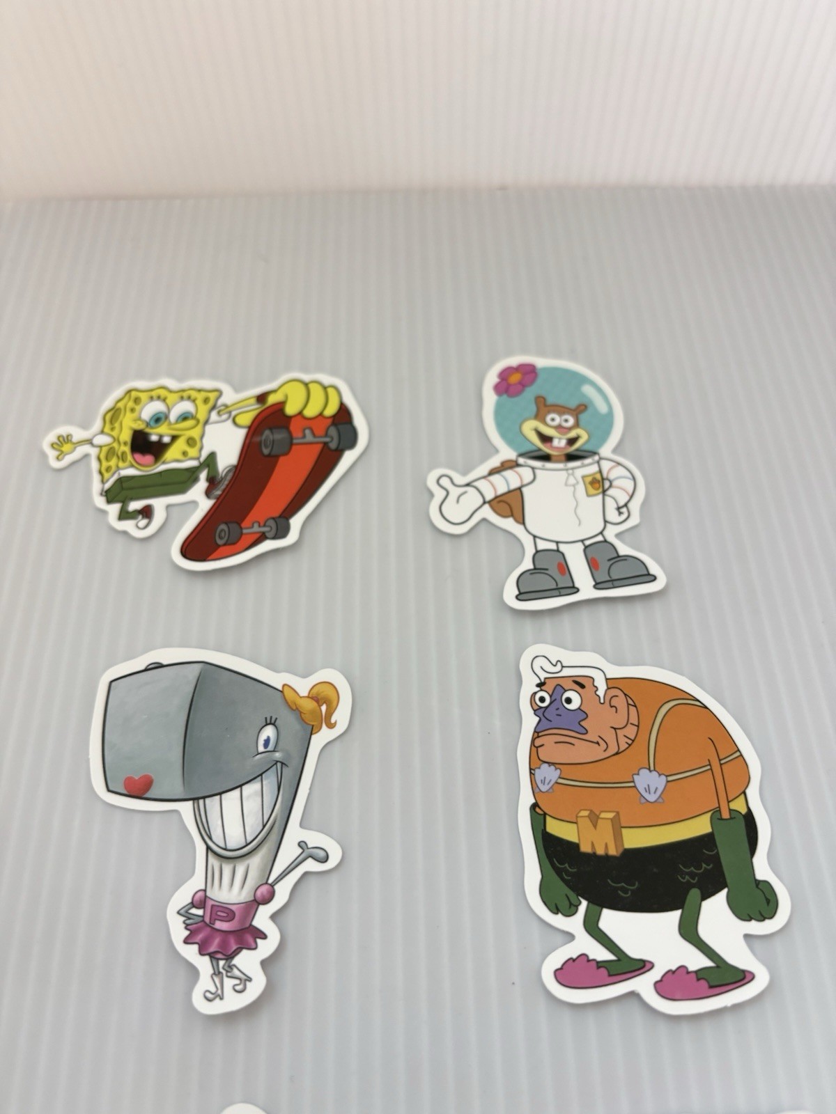 SpongeBob SquarePants 6pc Vinyl Stickers Lot Cartoon Water Bottle Laptop Decals