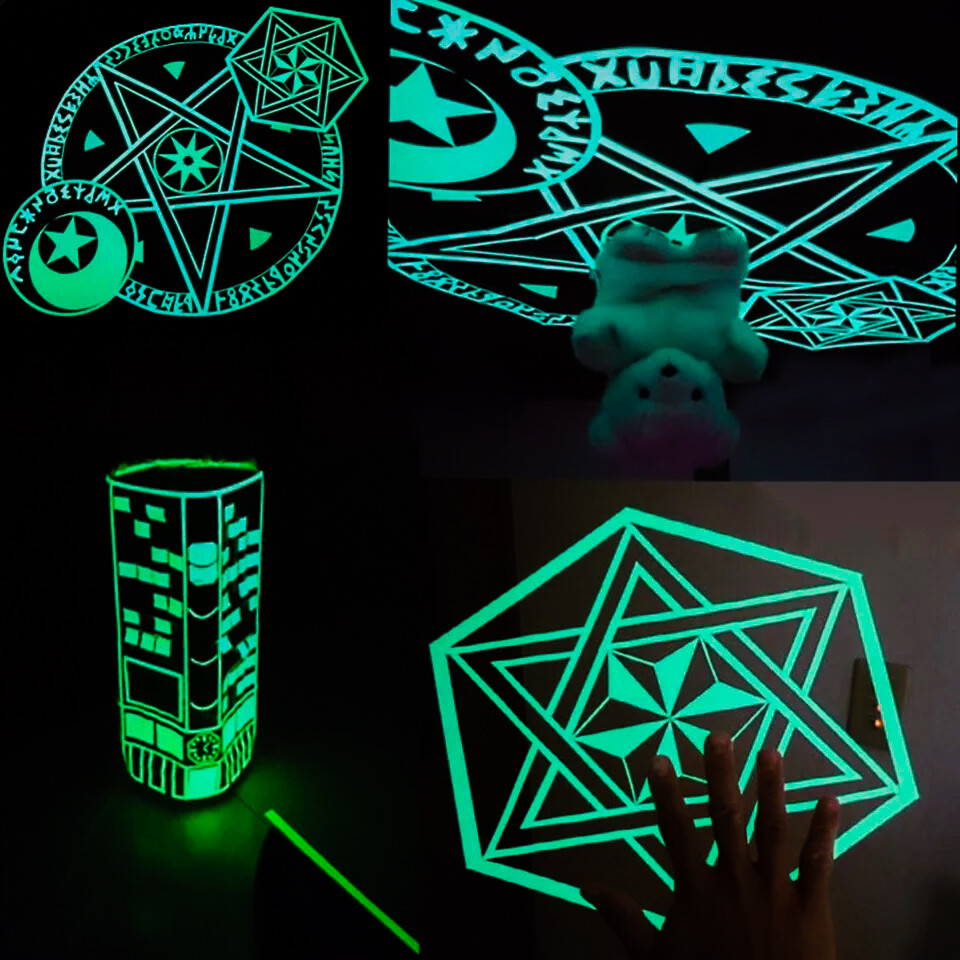 1.5cm*1m Luminous Night Self-adhesive Glow In The Dark Sticker Best Warning Tape
