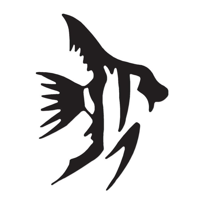 Angel Fish – Vinyl Decal Sticker – Multiple Color & Sizes – ebn49