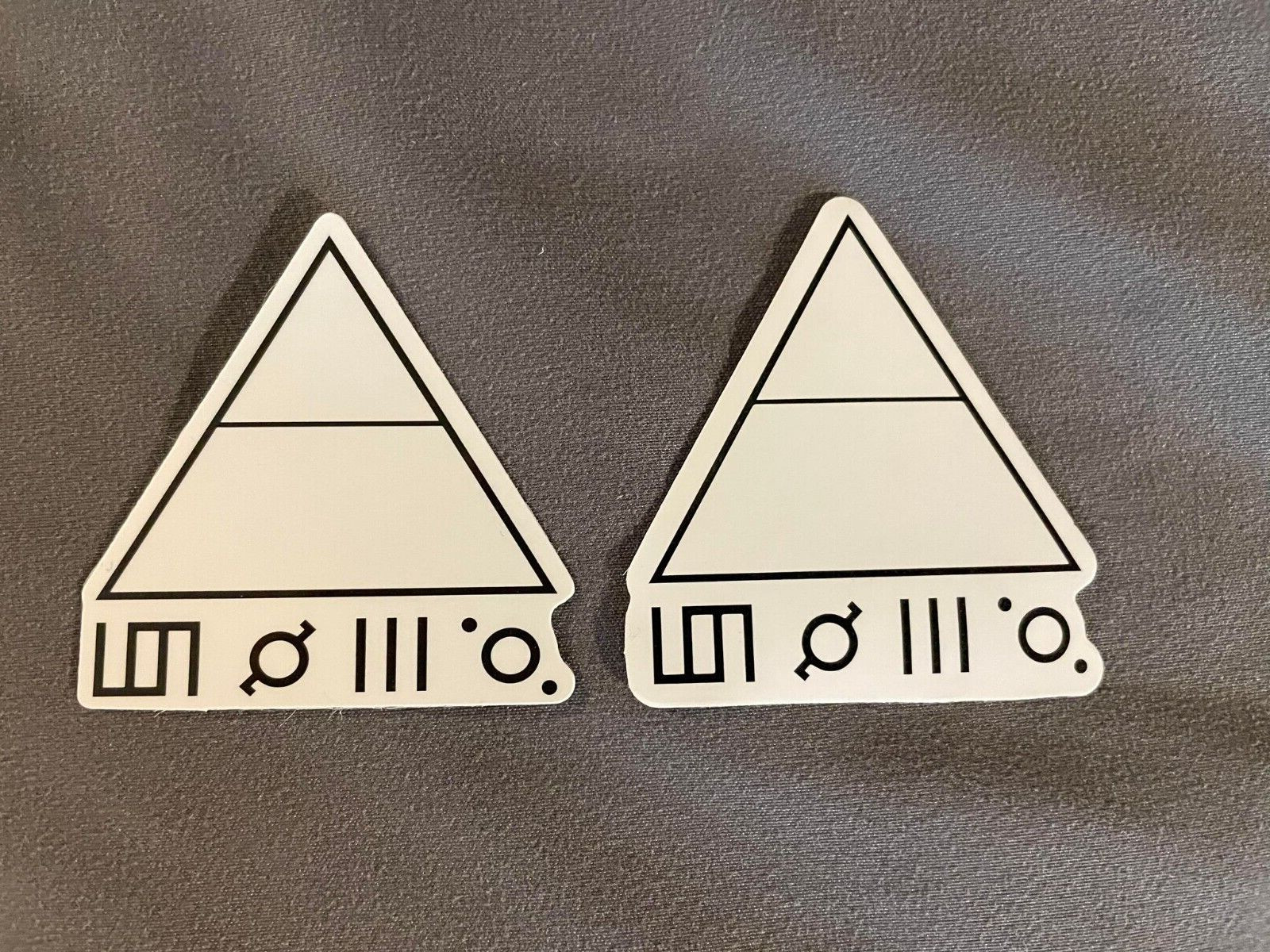 Lot (2) THIRTY SECONDS TO MARS 2″ x 2 1/4″ Band Logo Stickers FAST! FREE SHIP!