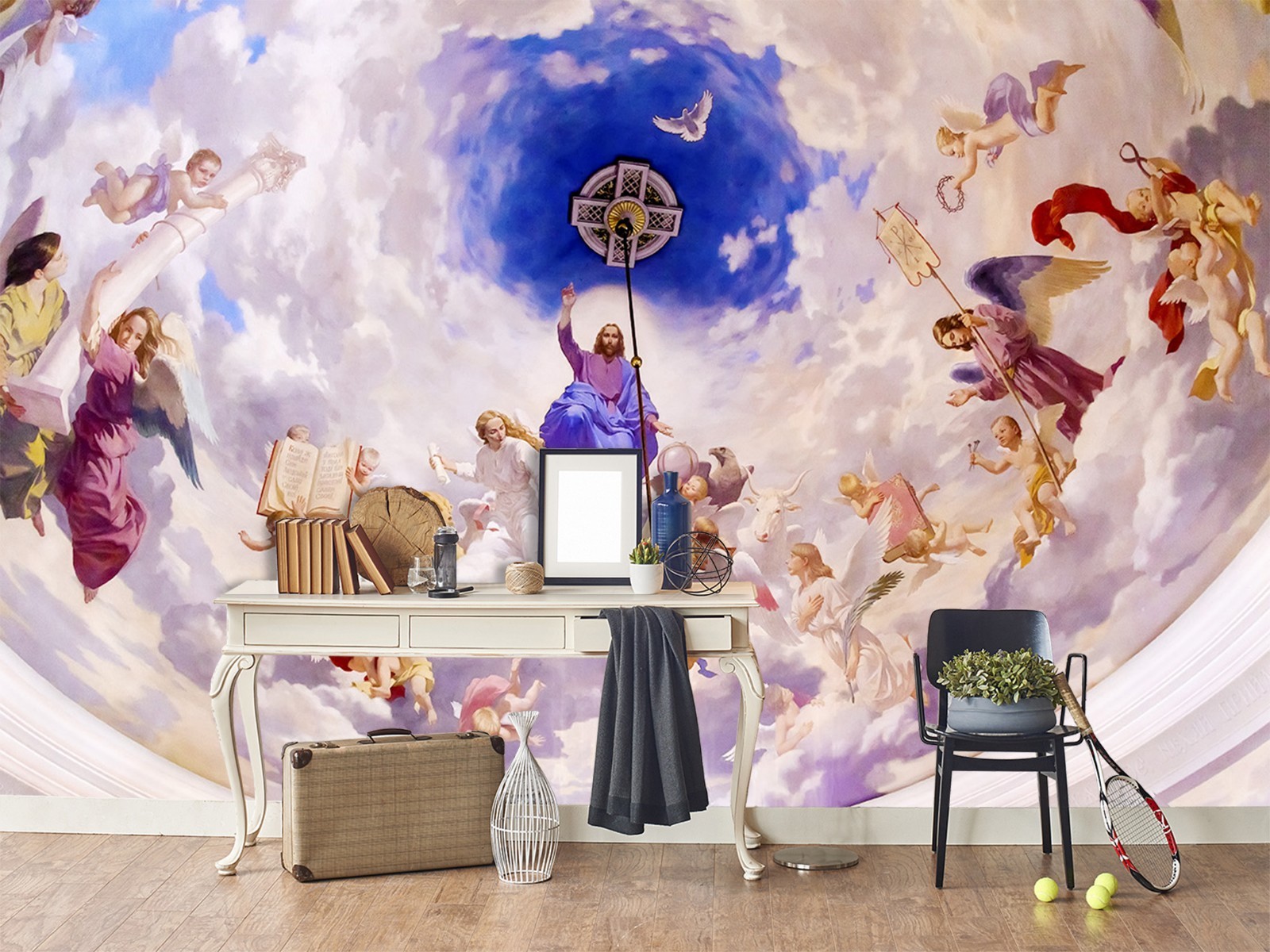 3D Beautiful Heaven God Painting 1 Wallpaper Mural Wall Print Decal Indoor Mural