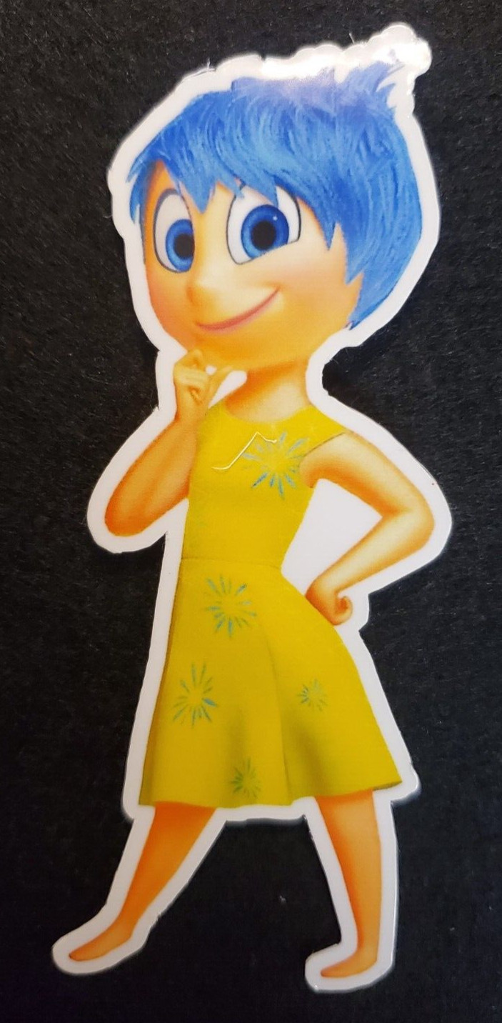Inside Out Sticker-Joy water resistant die cut color sticker, white outline