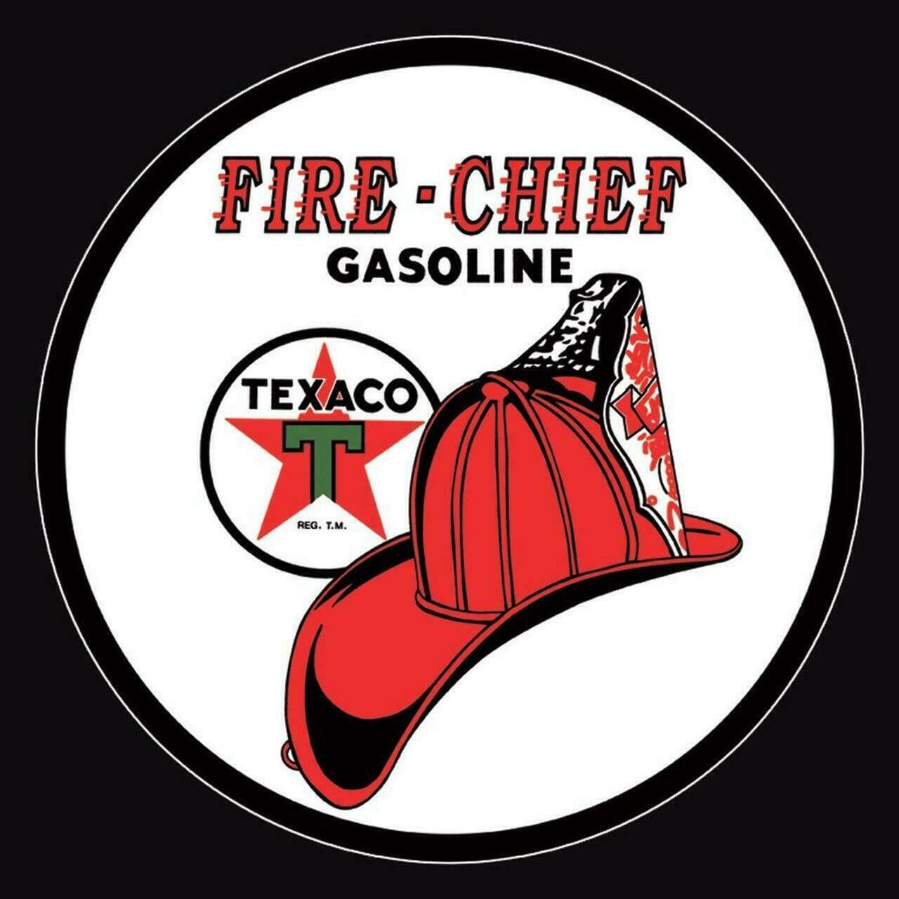Texaco Fire Chief Vinyl Decal Sticker Waterproof
