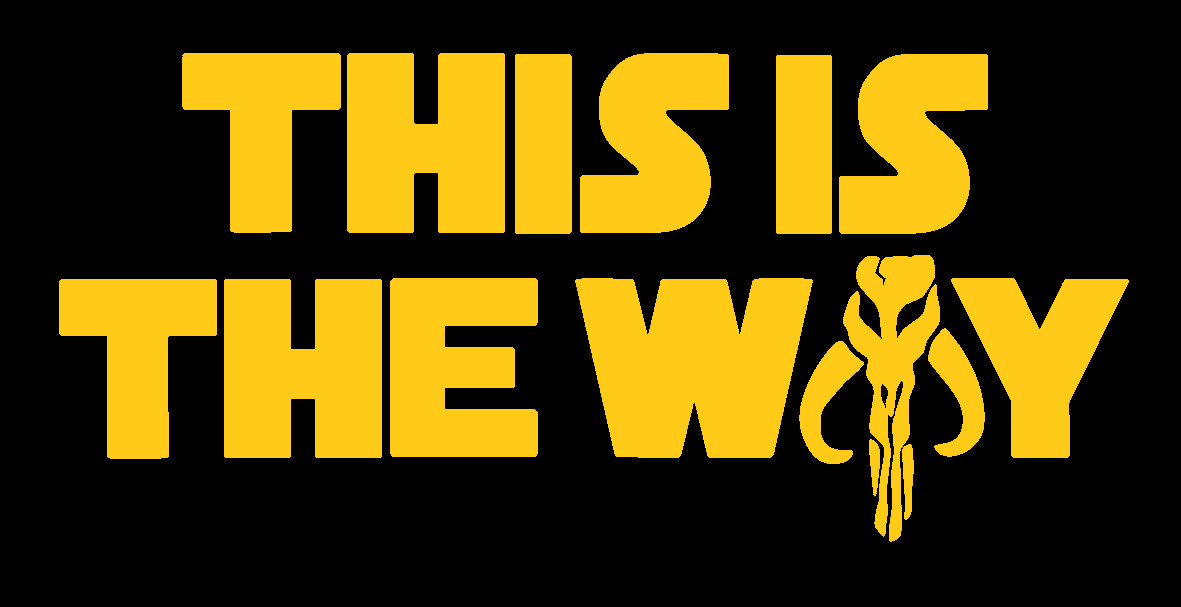 THIS IS THE WAY, MANDALORIAN CODE, Decal Stickers for Cars, Laptop, Tablet.