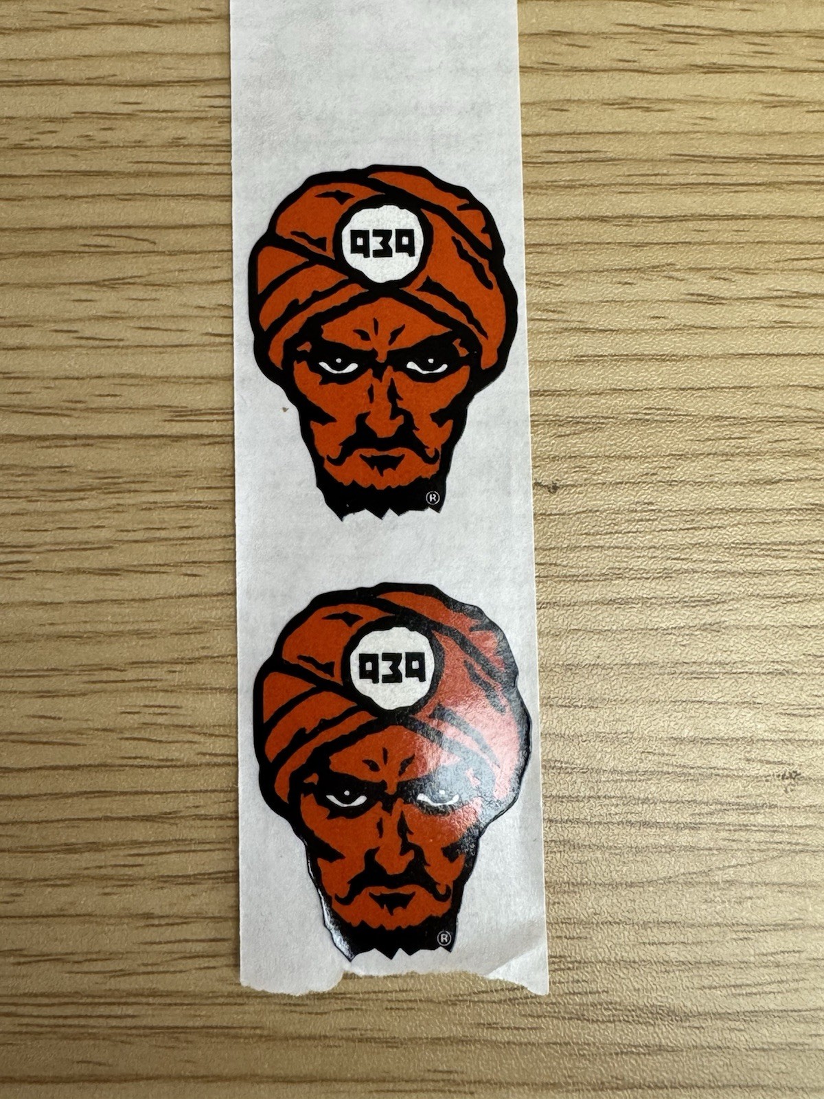2x Small Sticker 939 Archive Bold Turban Wizard Logo Sticker