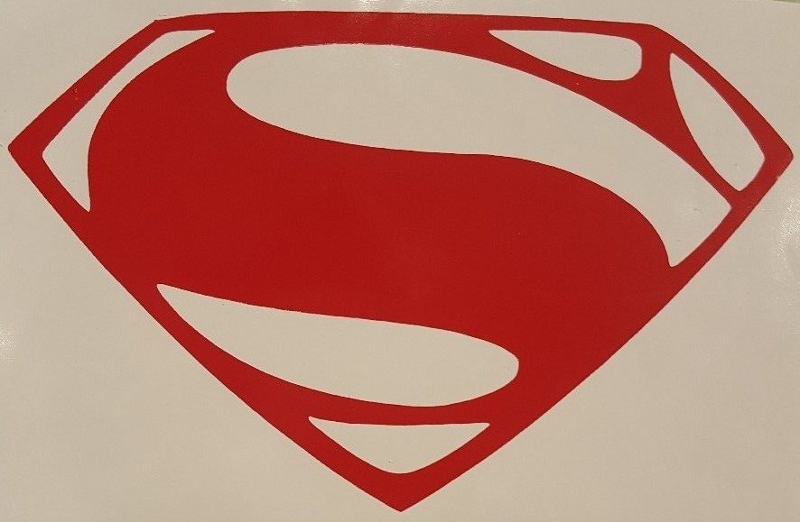 Superman Man of Steel “S” Chest Logo vinyl sticker decal choose size/color