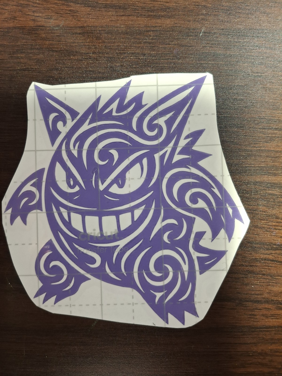 Gengar Vinyl Sticker 4 Inches Purple Pokemon