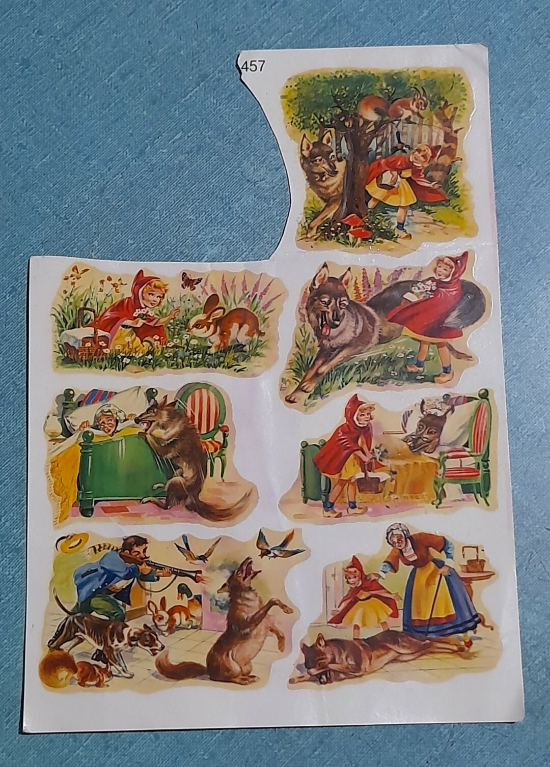Presto Decals Decal – 1950s / ’60s – 12 x 17.5cm – Little Red Riding Hood