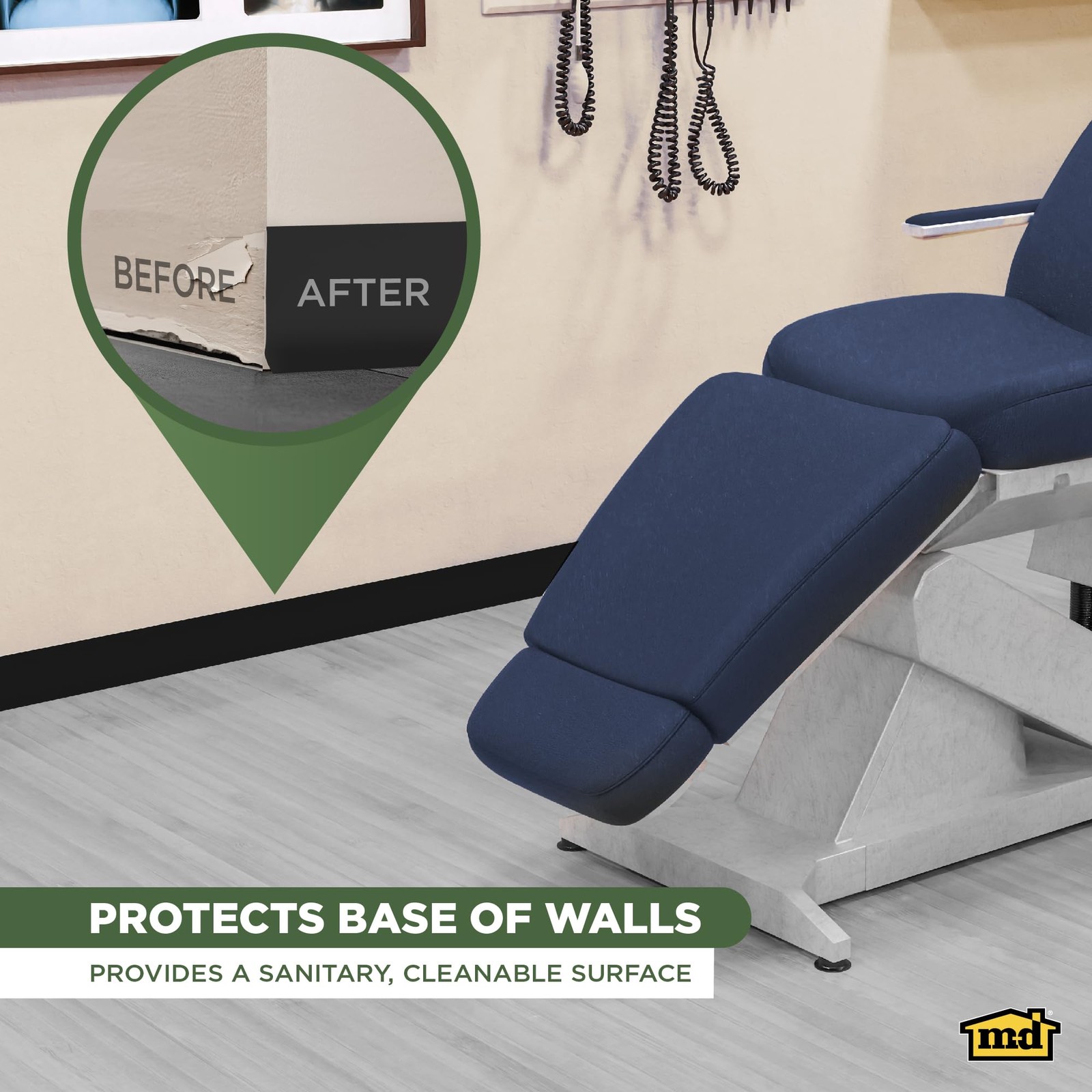 S 75598 21/2 In. X 48 In. Black Vinyl Wall Base