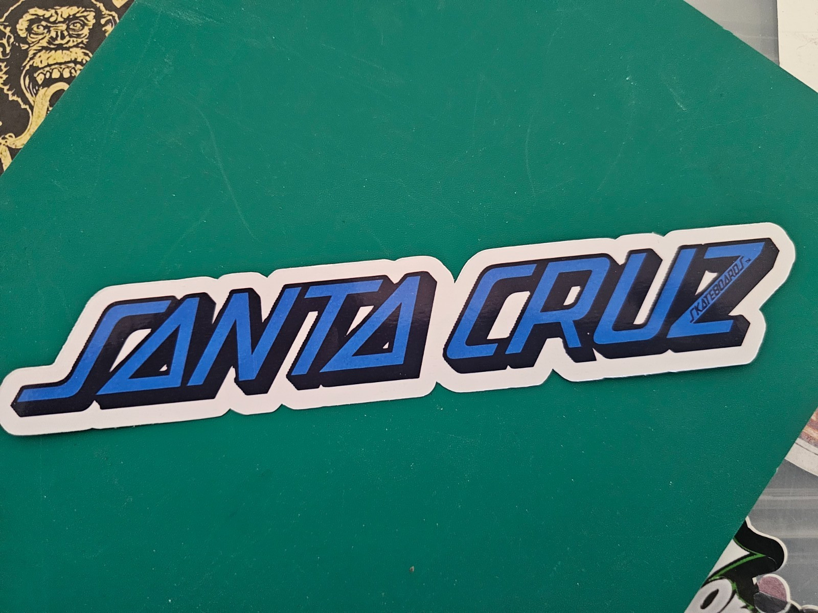 Blue Santa Cruz Logo Sticker