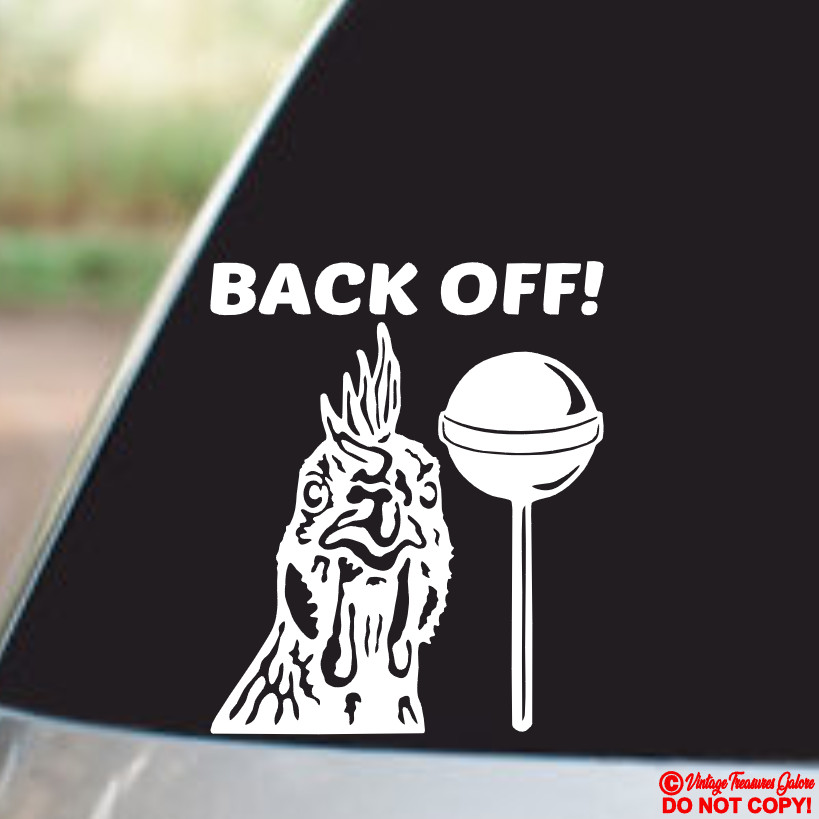 BACK OFF C0CK SUCKER! Vinyl Decal Sticker Car Window Wall Bumper FUNNY COCK JDM