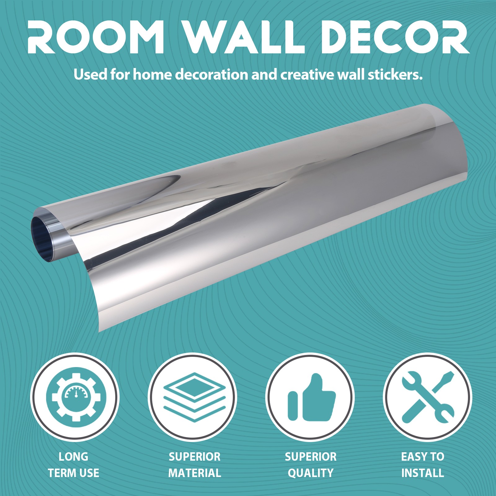Wall Sticker Rectangle Self Adhesive Room Decor High Quality Furniture9388