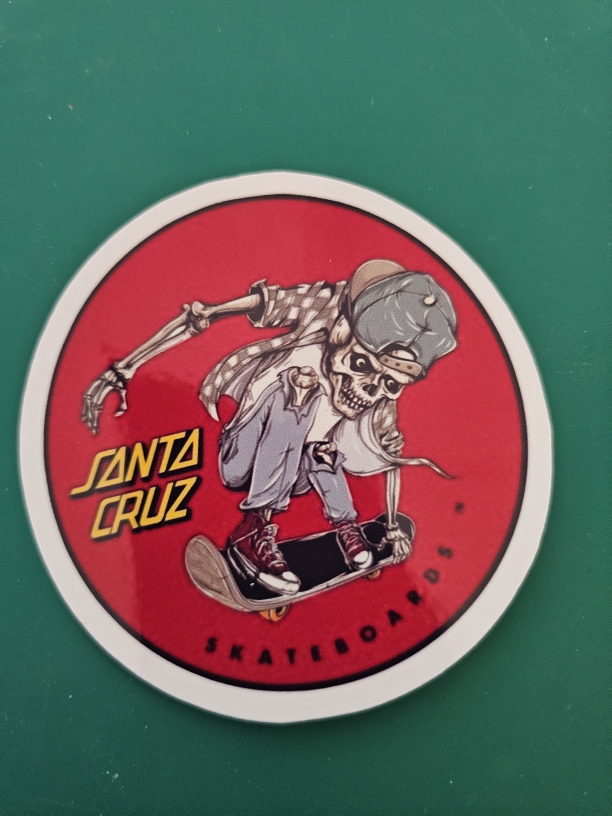 Skeleton Santa Cruz Sticker