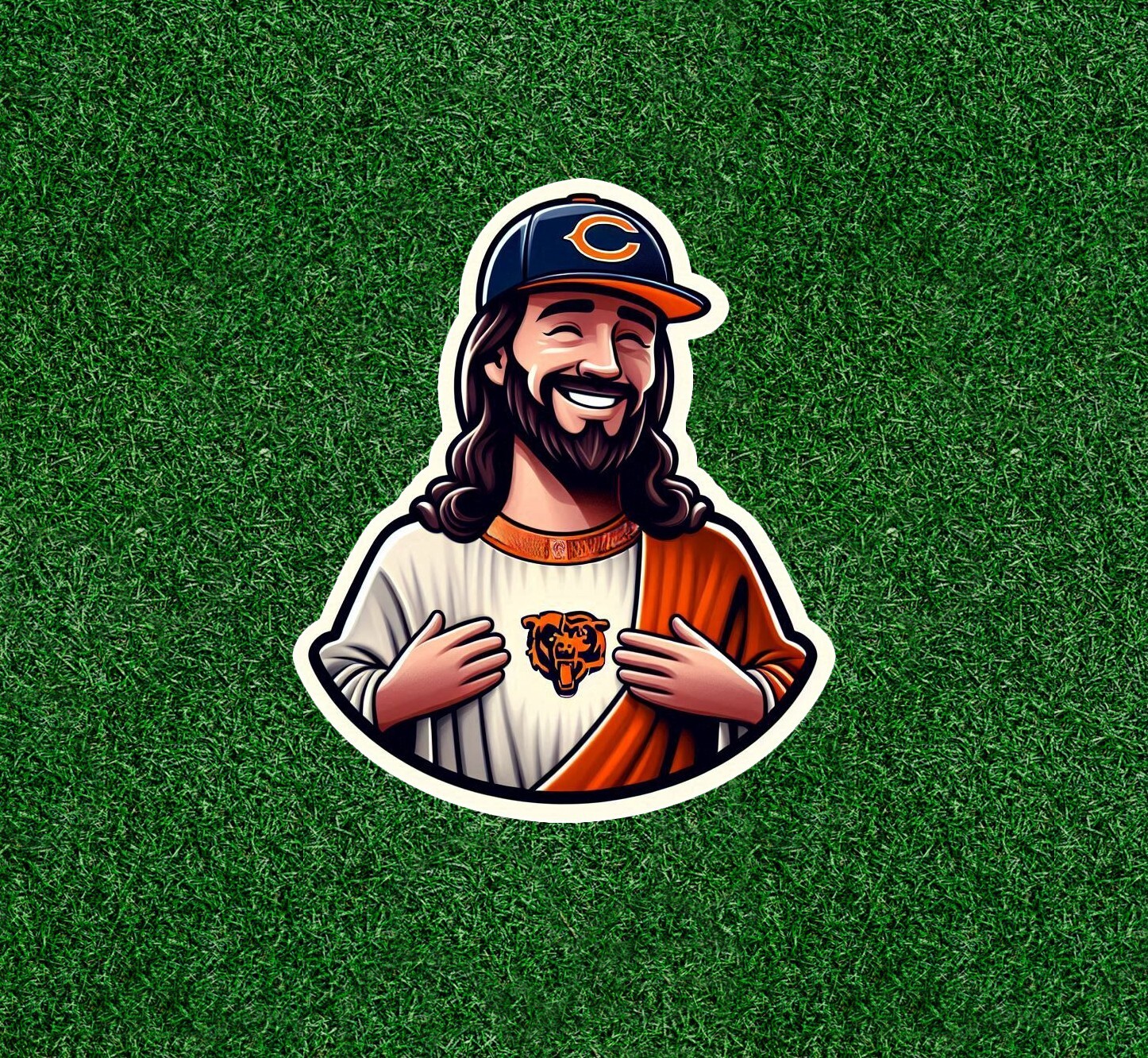 Jesus is a Bears Fan! vinyl sticker decal – several sizes available