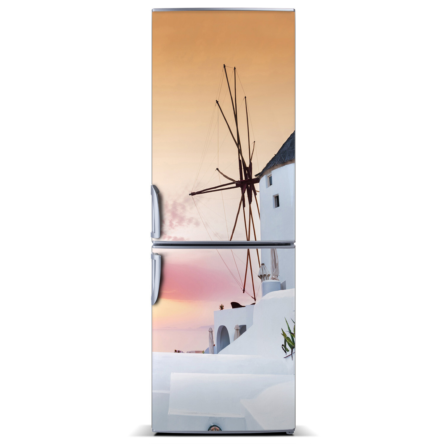 Magnet Sticker Refrigerator removable Architecture Santorini Greece