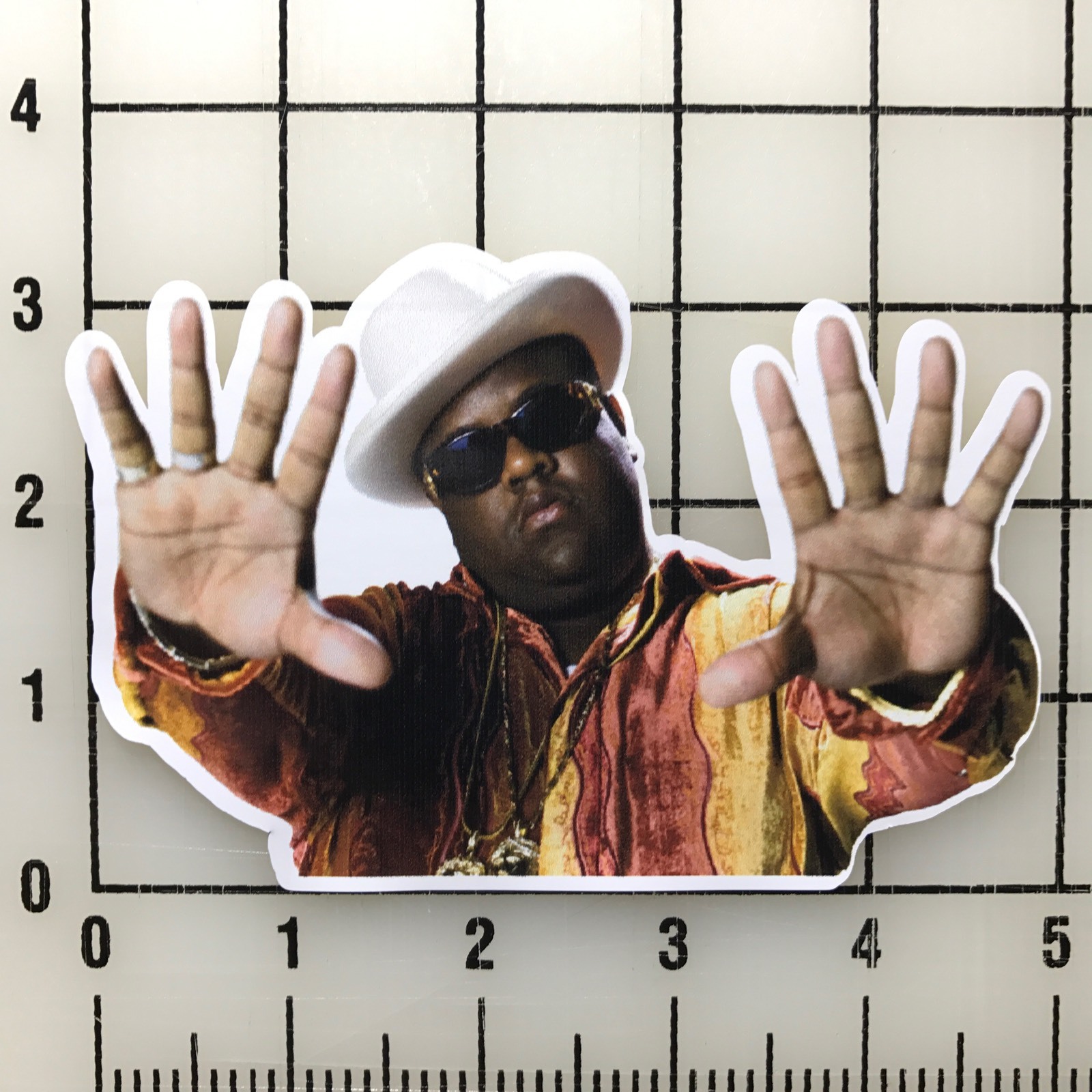 Notorious BIG Biggie Smalls 5″ Wide Multi-Color Vinyl Decal Sticker – BOGO