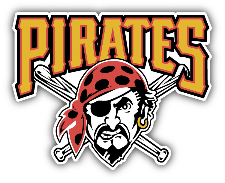 Pittsburgh Pirates MLB Baseball Sport Logo Car Bumper Sticker Decal “SIZES”