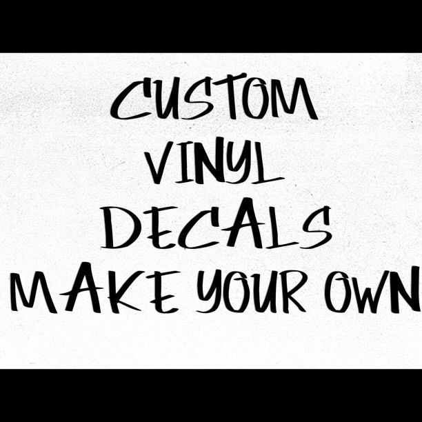 Design Your Own Custom Die Cut Vinyl Decal Sticker Car Window Wall Laptop font