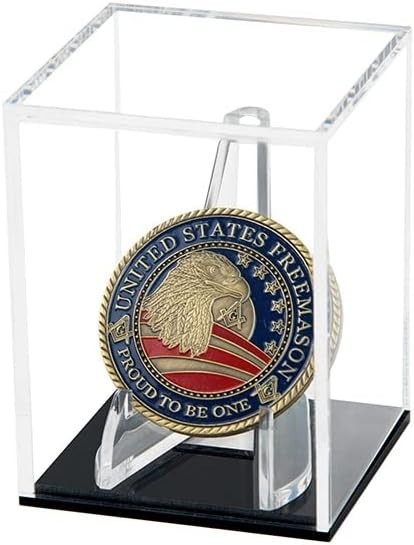 Championship Ring Display Case Baseball Rings Clear Challenge Military Coin Disp