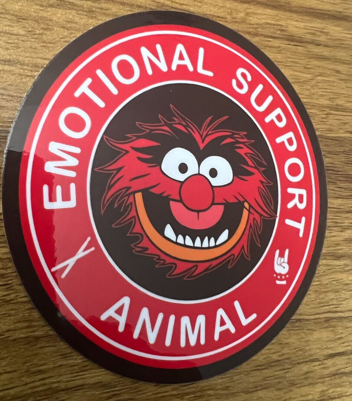 Muppets Sticker “Emotional Support Animal” Vinyl Sticker Decal