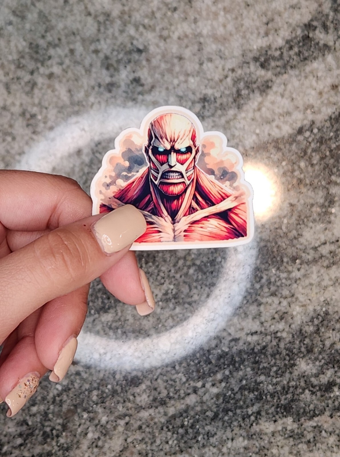 Attack on Titan, Colossal Titan, VINYL STICKER for LAPTOPS, TUMBLERS, ETC