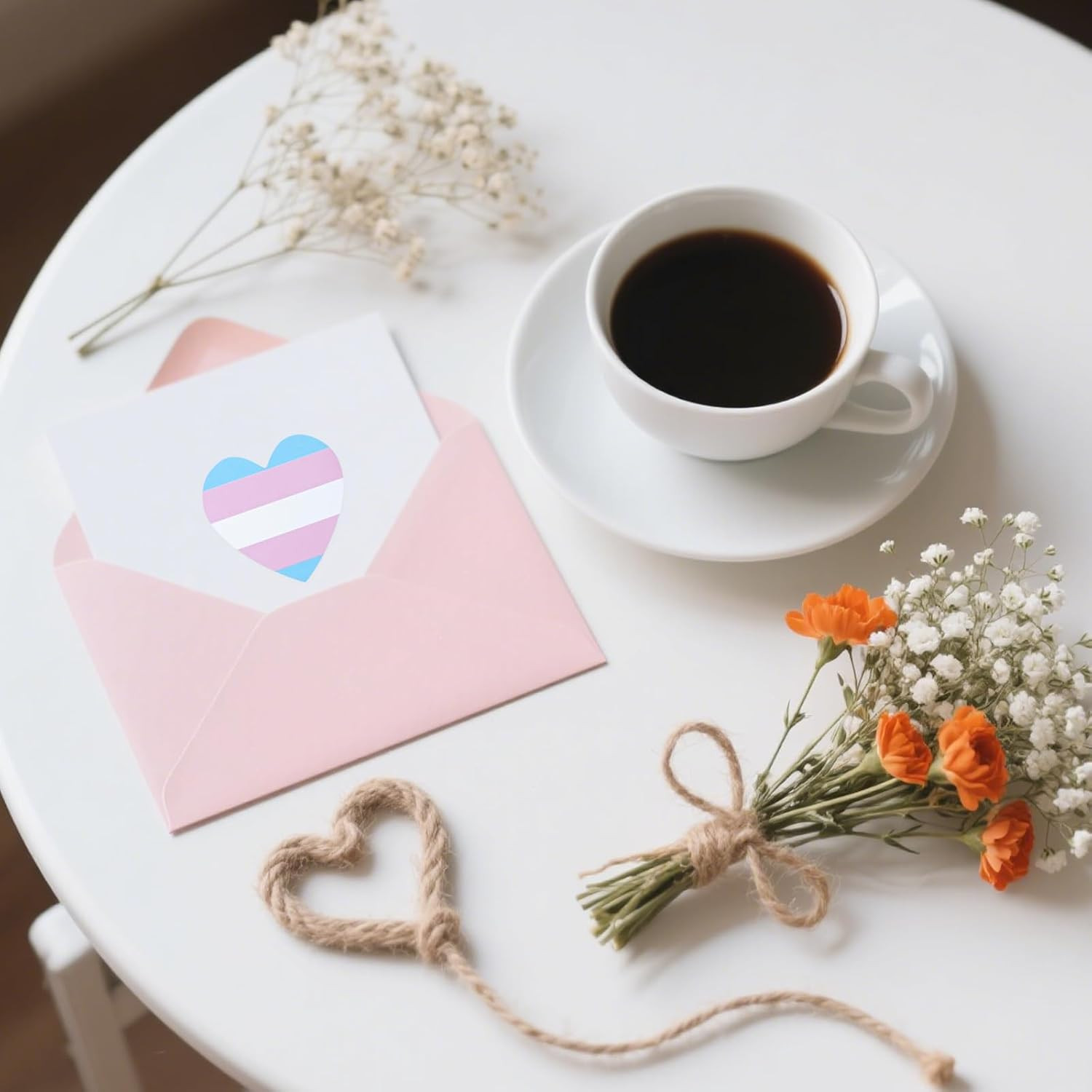 1000 Pcs Pride Stickers, LGBTQ+ Progress Pride Rainbow Heart Flag Stickers