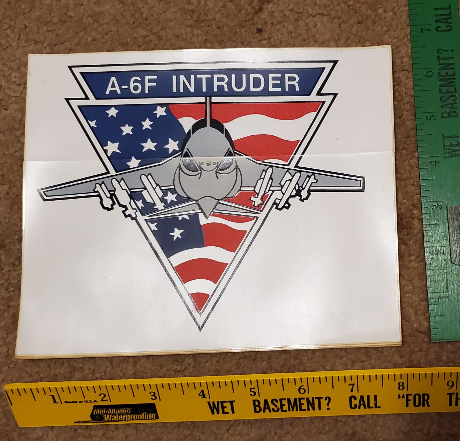 Vintage Grumman A-6F Intruder 8″ x 6.5″ Sticker
