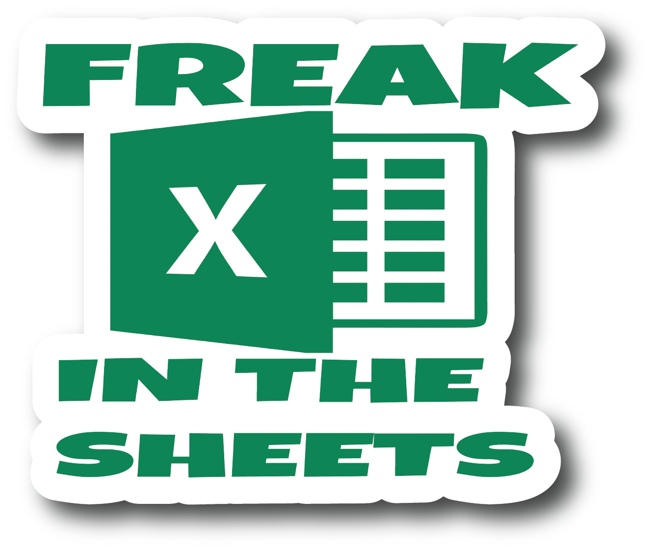 Freak In The Sheets 2 Pack Multi Size Custom Vinyl Decal Sticker