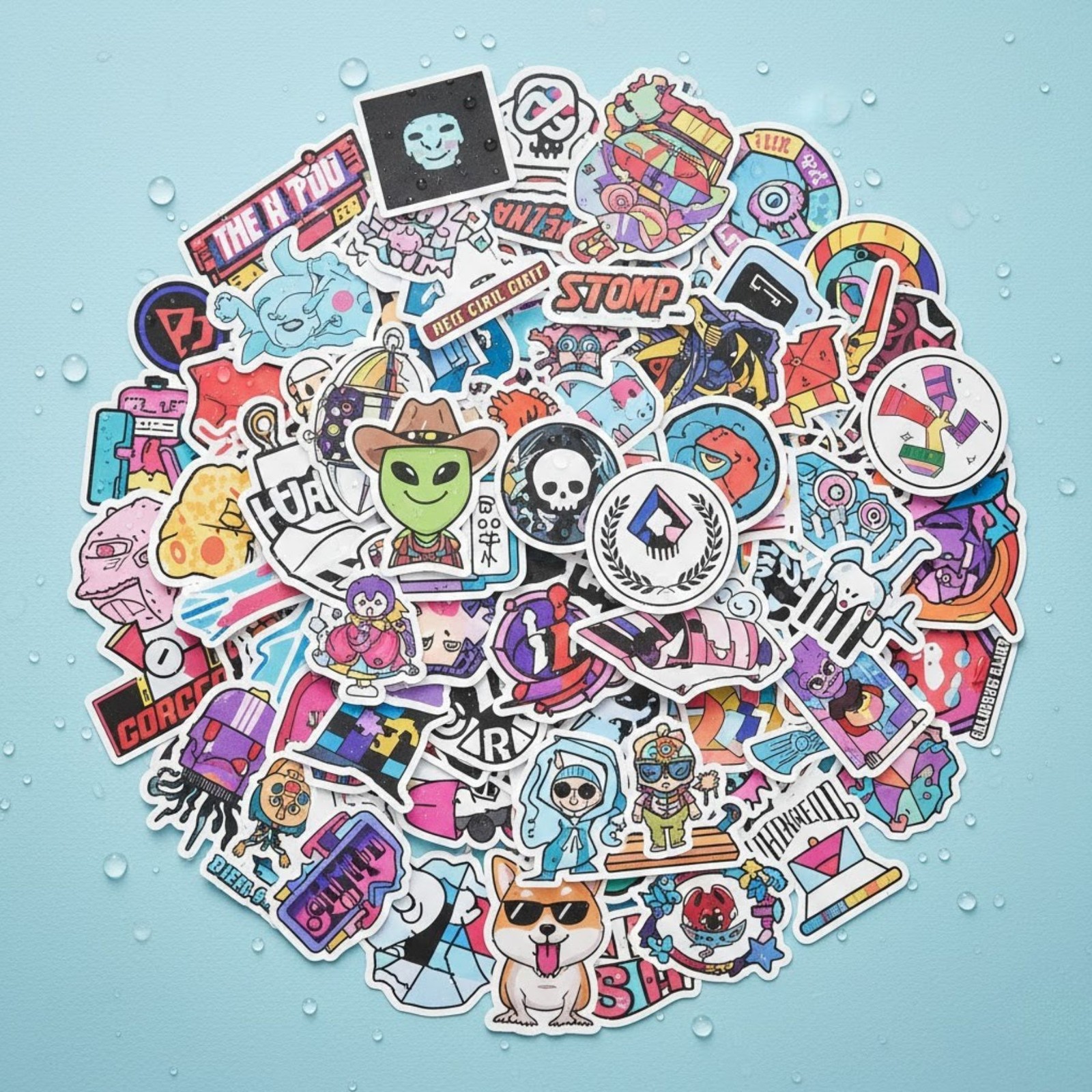 Custom Matte Die Cut Sticker Decals Labels Logo Bulk Vinyl Waterproof UV