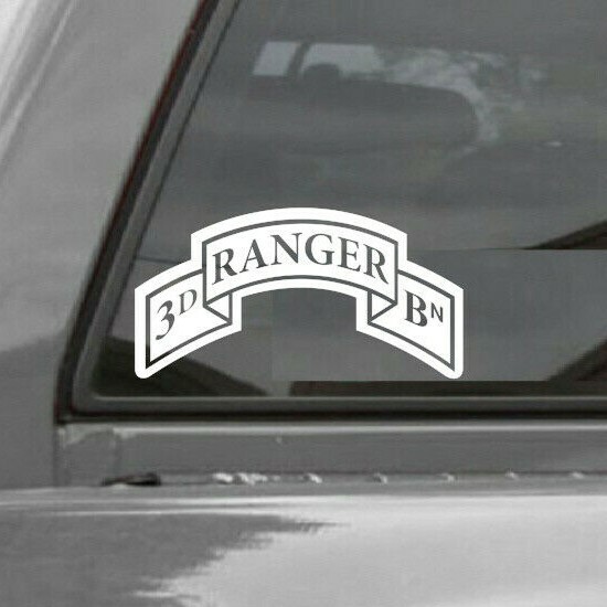 3rd Ranger Battalion Tab Vinyl Decal Sticker