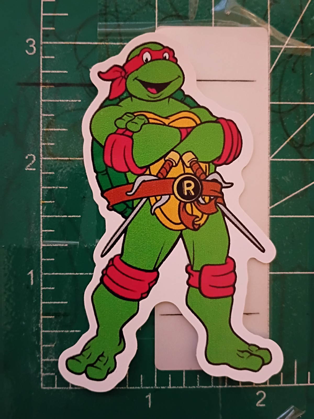 TMNT STICKER X RAPHAEL STICKER X VYNIL HIGH GLOSS DIECUT STICKER X 3X2 INCH STIC