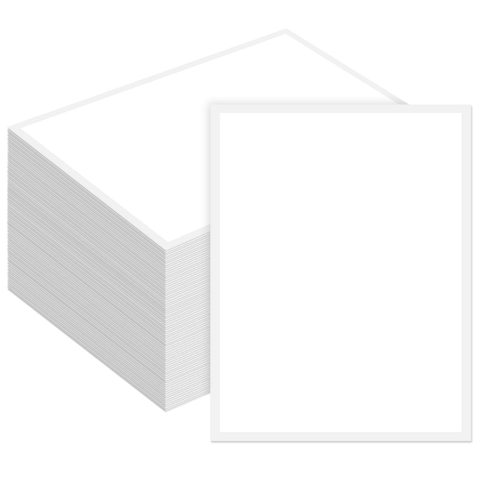 Maitys 200 Pcs Outdoor Window Stickers for Car Dealers 8.5″ x 11″ Plain White…