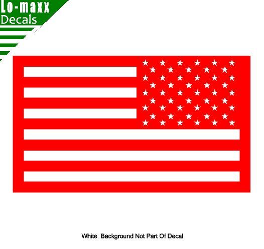 United States Tactical Reverse American Flag High Quality Die Cut Vinyl Decal