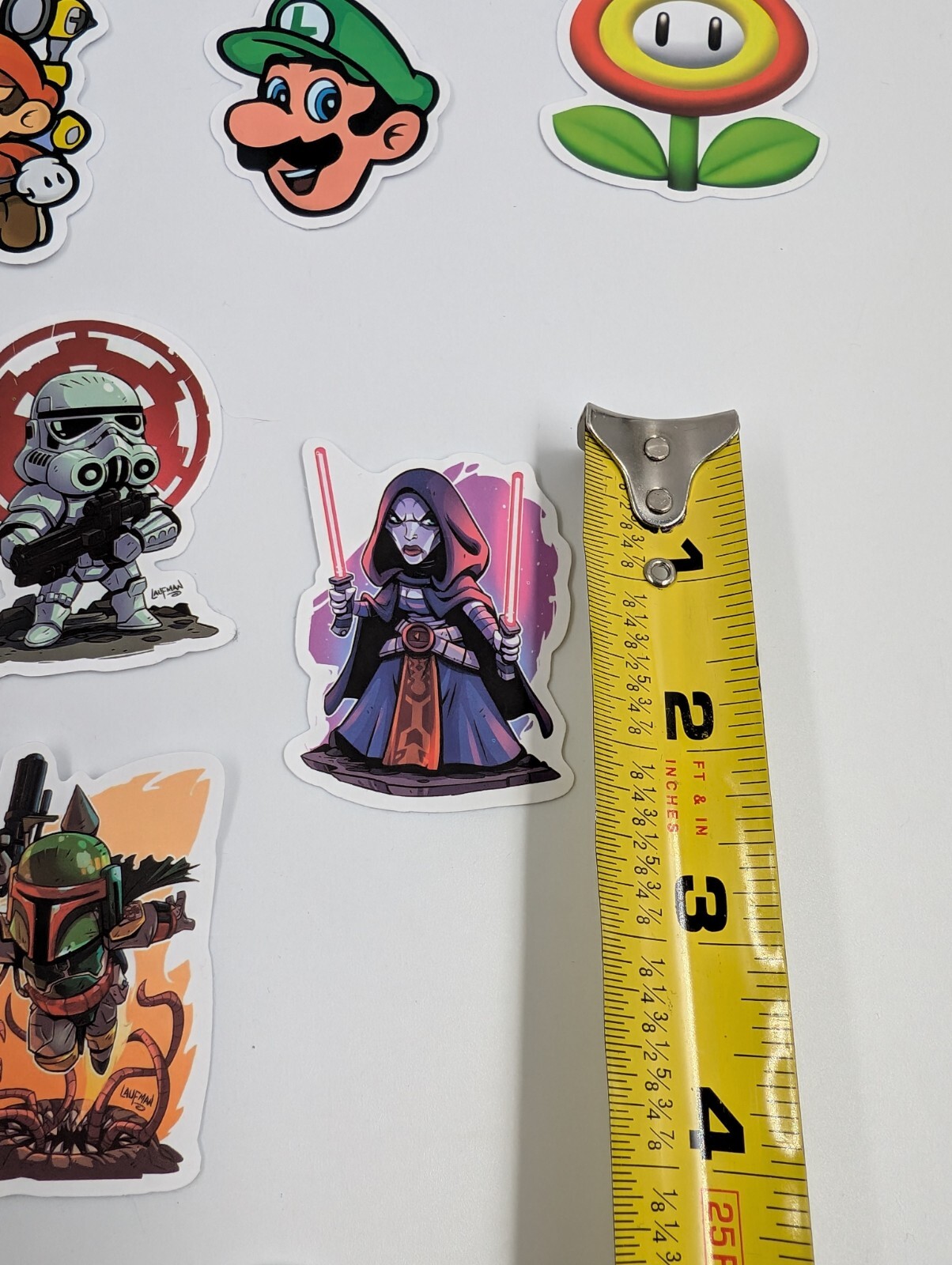 Marvel Nintendo And Star Wars Character Stickers 18 pcs Total