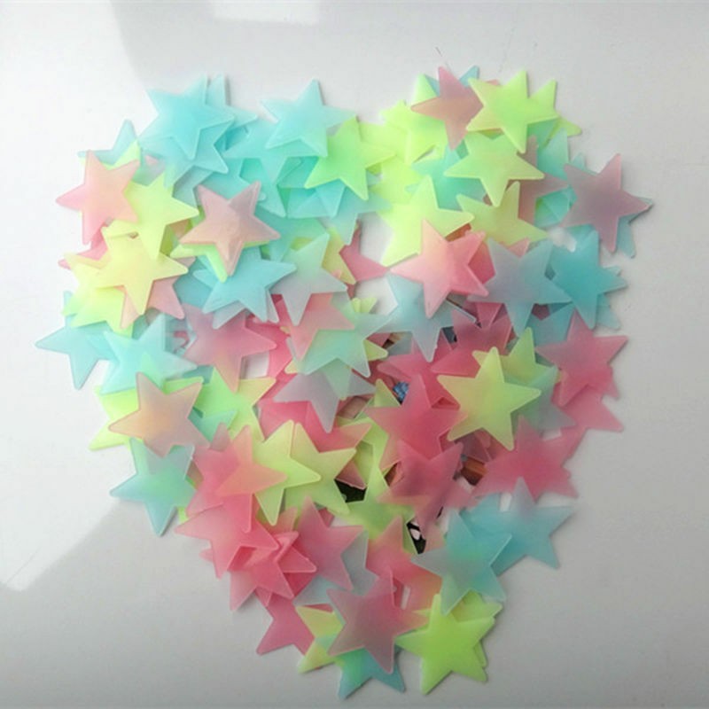 Wall Glow In The Dark Stars Stickers Kids Bedroom Nursery Room Ceiling Decor C